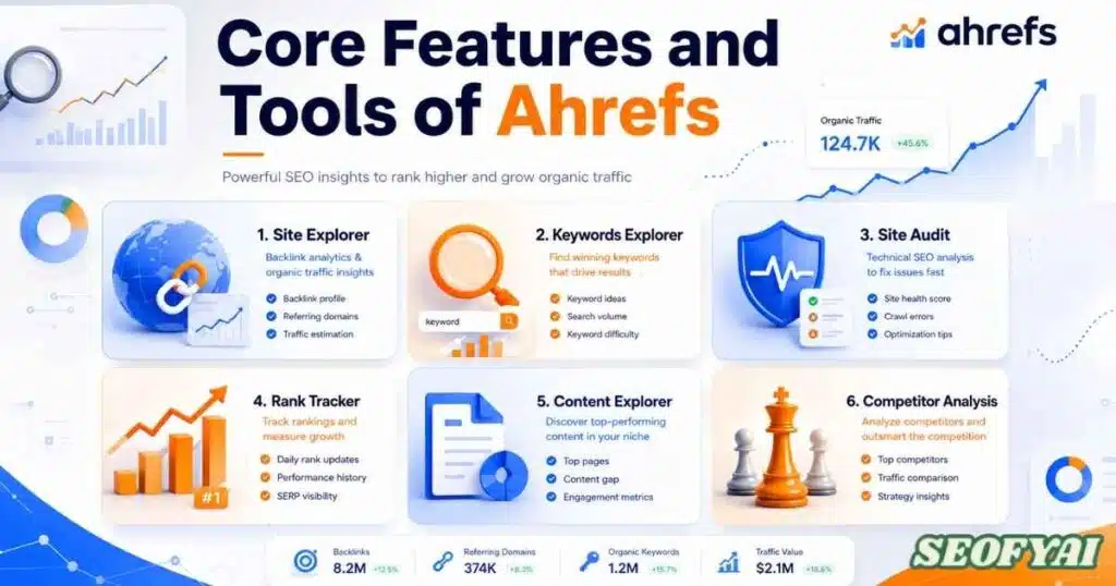 Core Features and Tools of Ahrefs