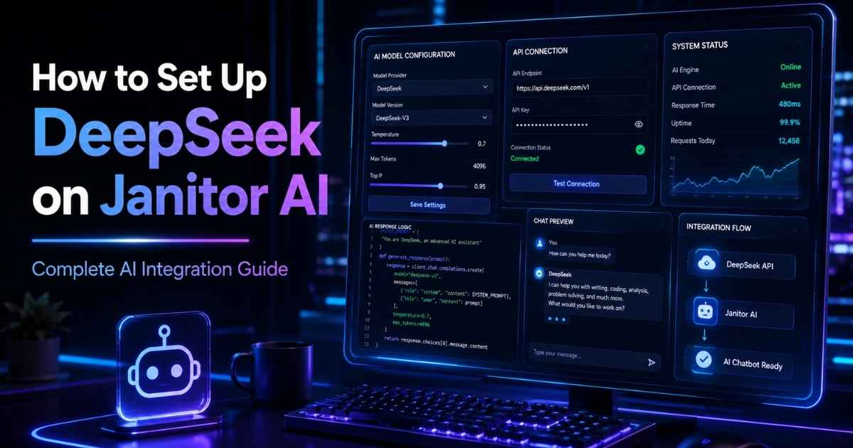 how to set up deepseek on janitor ai