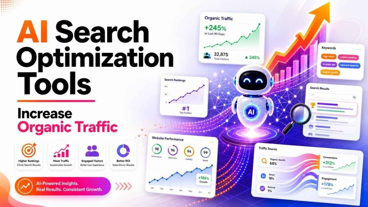 how ai search optimization tools increase organic traffic