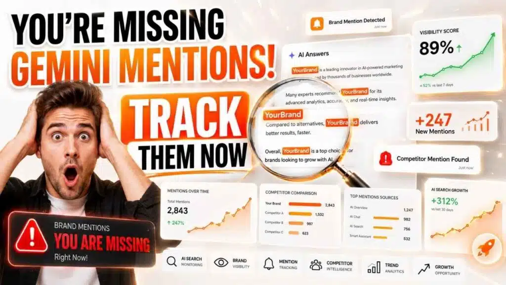 how to track brand mentions in gemini