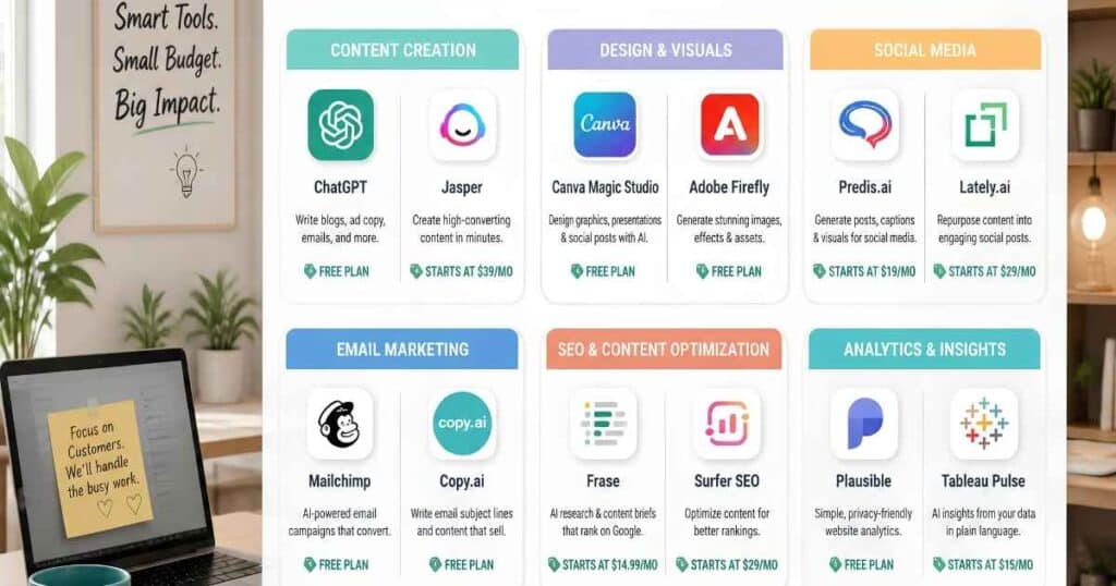 Best AI Marketing Tools Under $50/Month