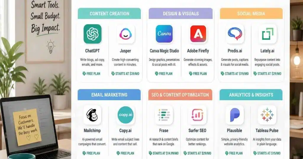 Best AI Marketing Tools Under $50/Month