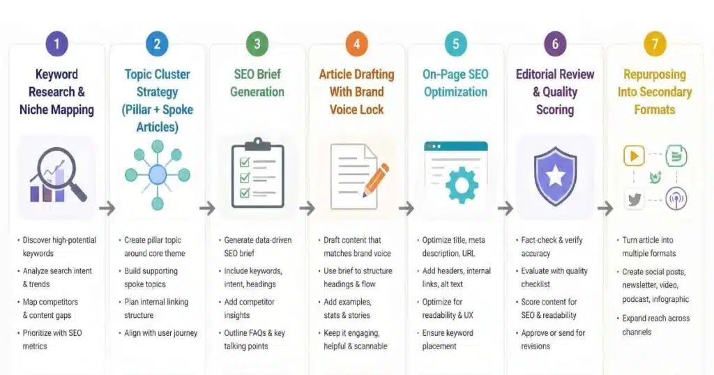 Complete Claude SEO Workflow (7 Stages)