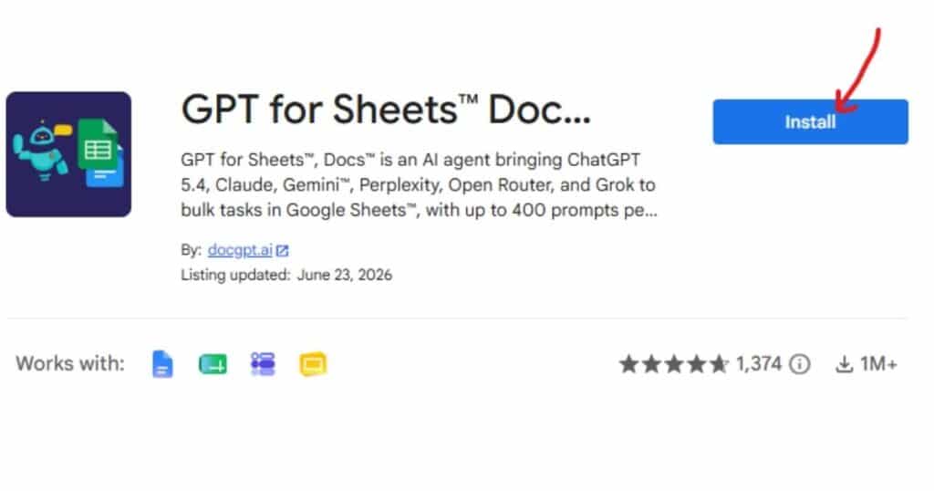 GPT for Sheets and Docs