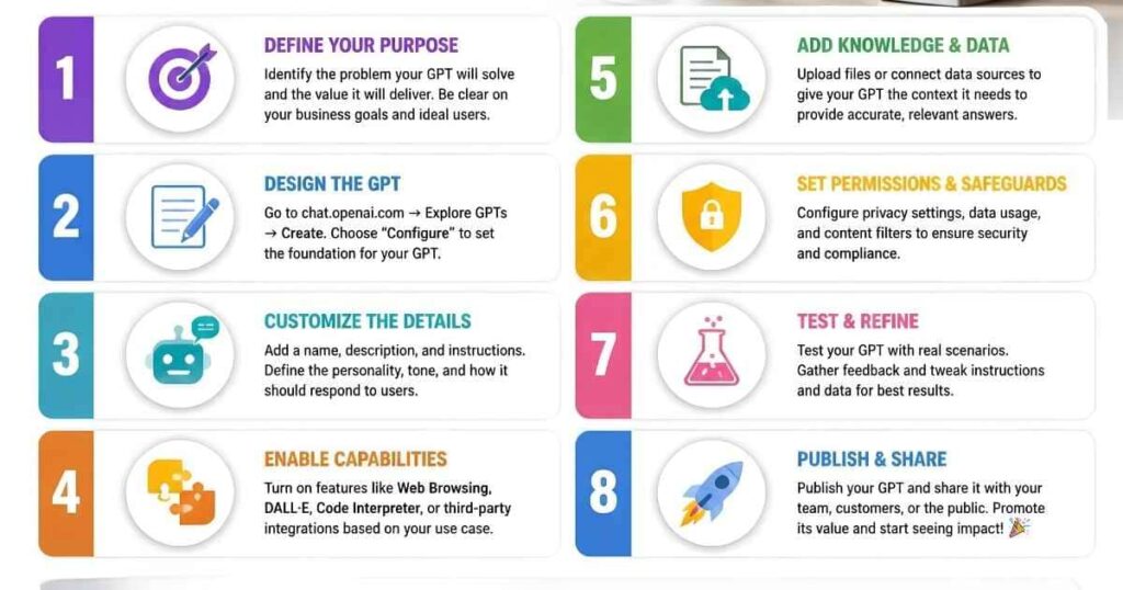 how to set up custom GPT for business
